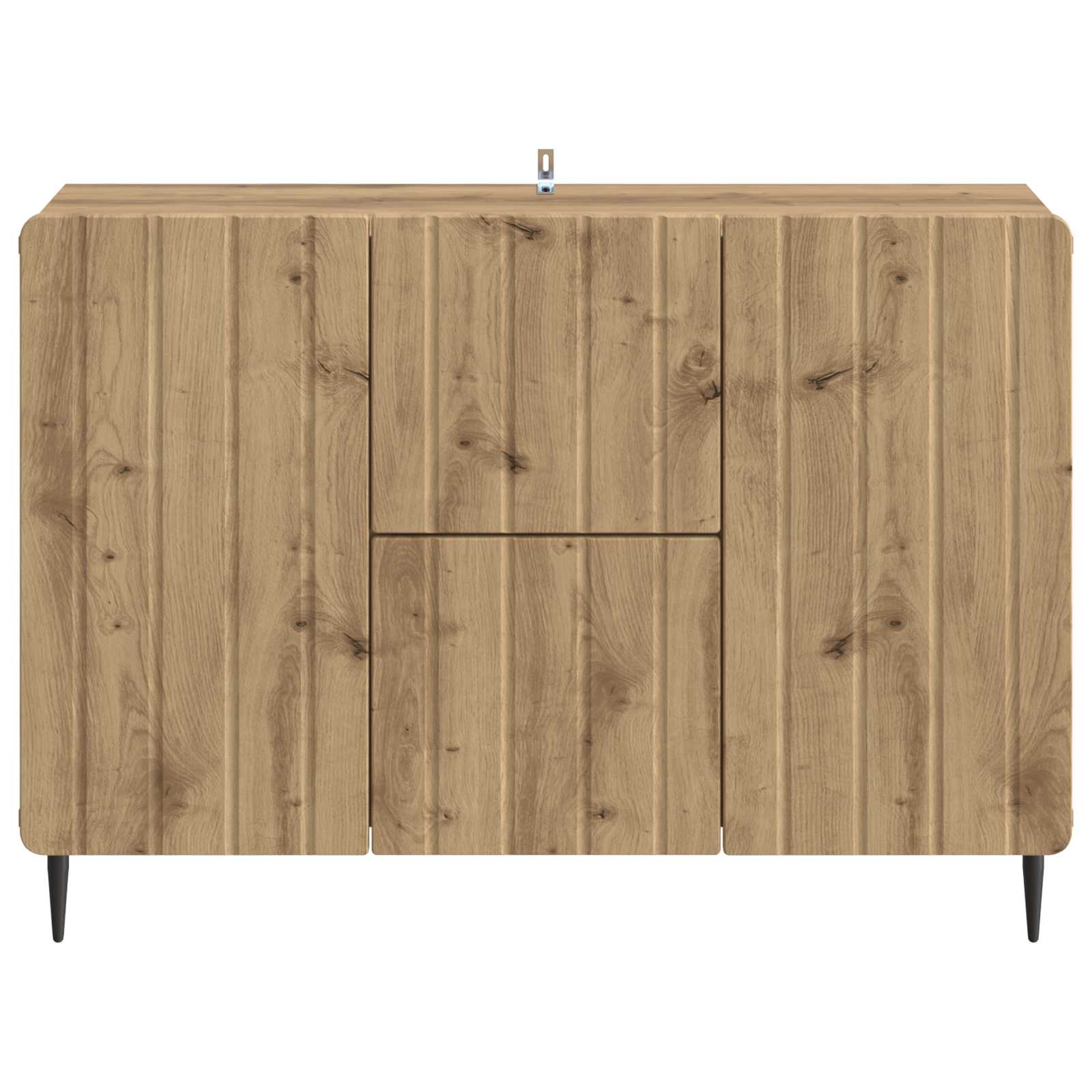 vidaXL Bufet Dąb artisan 89 x 34,5 x 62 cm Drewno inżynieryjne