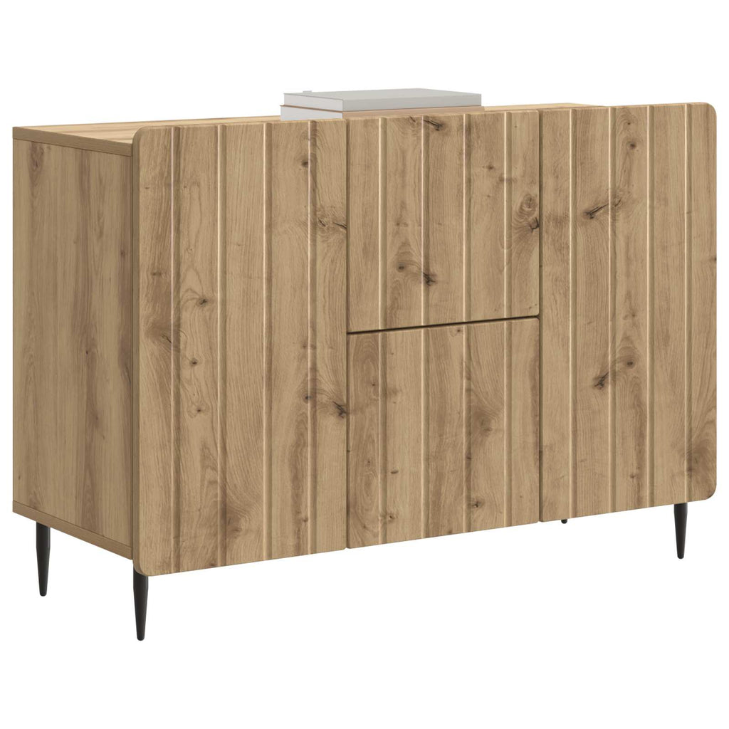 vidaXL Bufet Dąb artisan 89 x 34,5 x 62 cm Drewno inżynieryjne