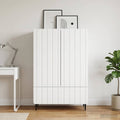 vidaXL Bufet Biały 66 x 34,5 x 97 cm Drewno inżynieryjne
