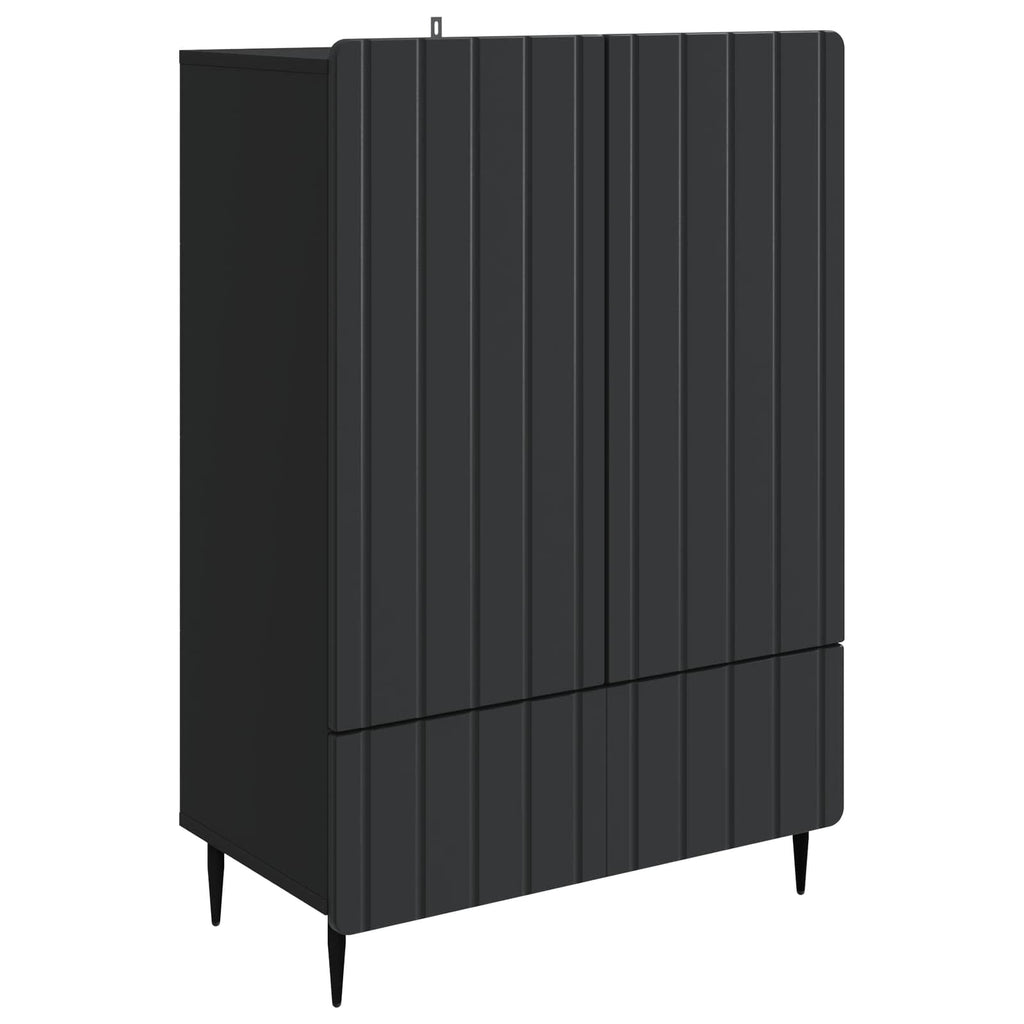 vidaXL Bufet z szufladą Czarny 66 x 34,5 x 97 cm Drewno inżynieryjne