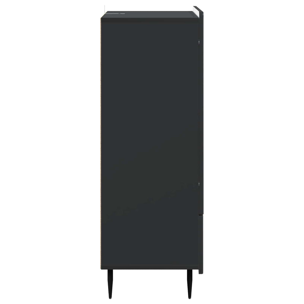 vidaXL Bufet z szufladą Czarny 66 x 34,5 x 97 cm Drewno inżynieryjne