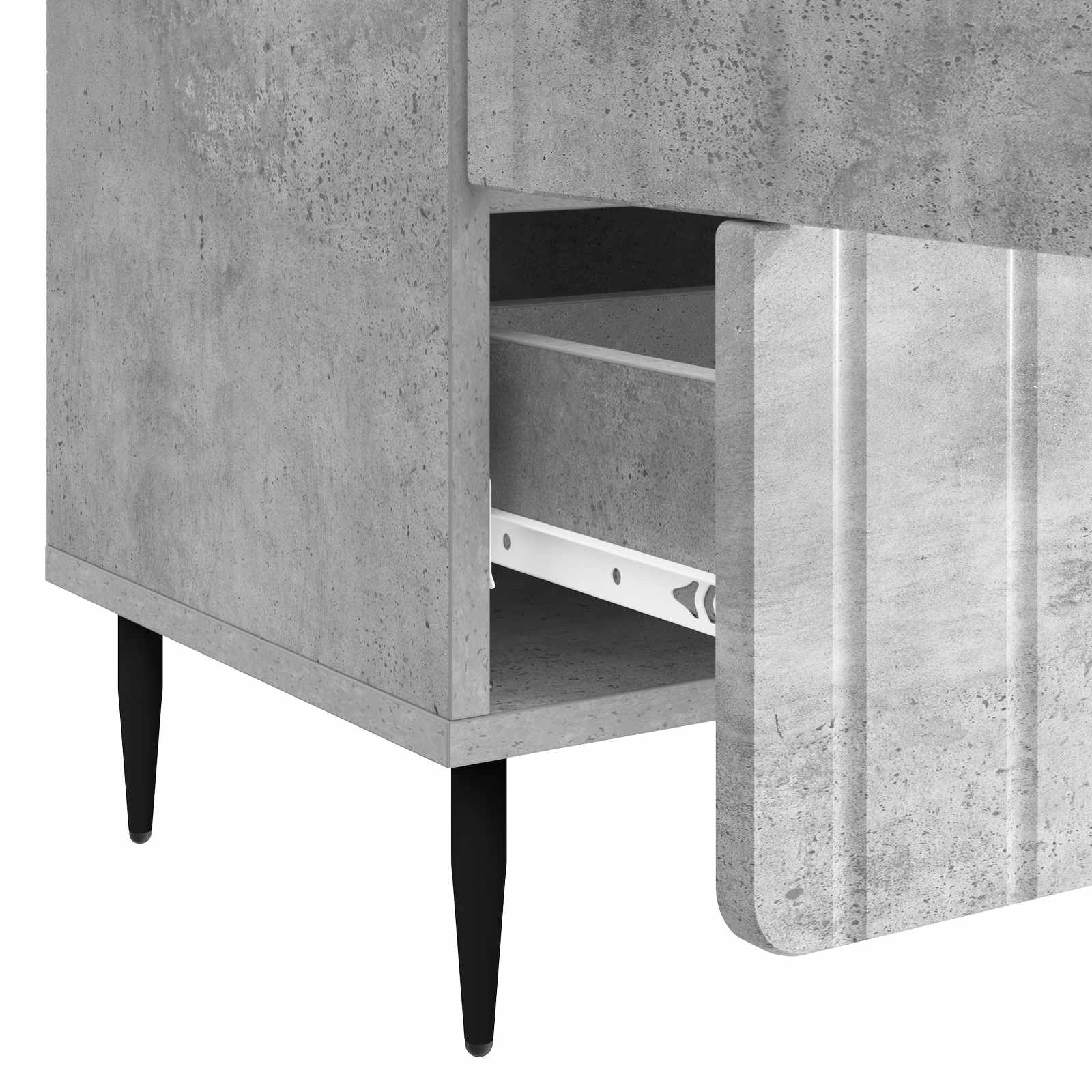 vidaXL Bufet Betonowy szary 66 x 34,5 x 97 cm Drewno inżynieryjne