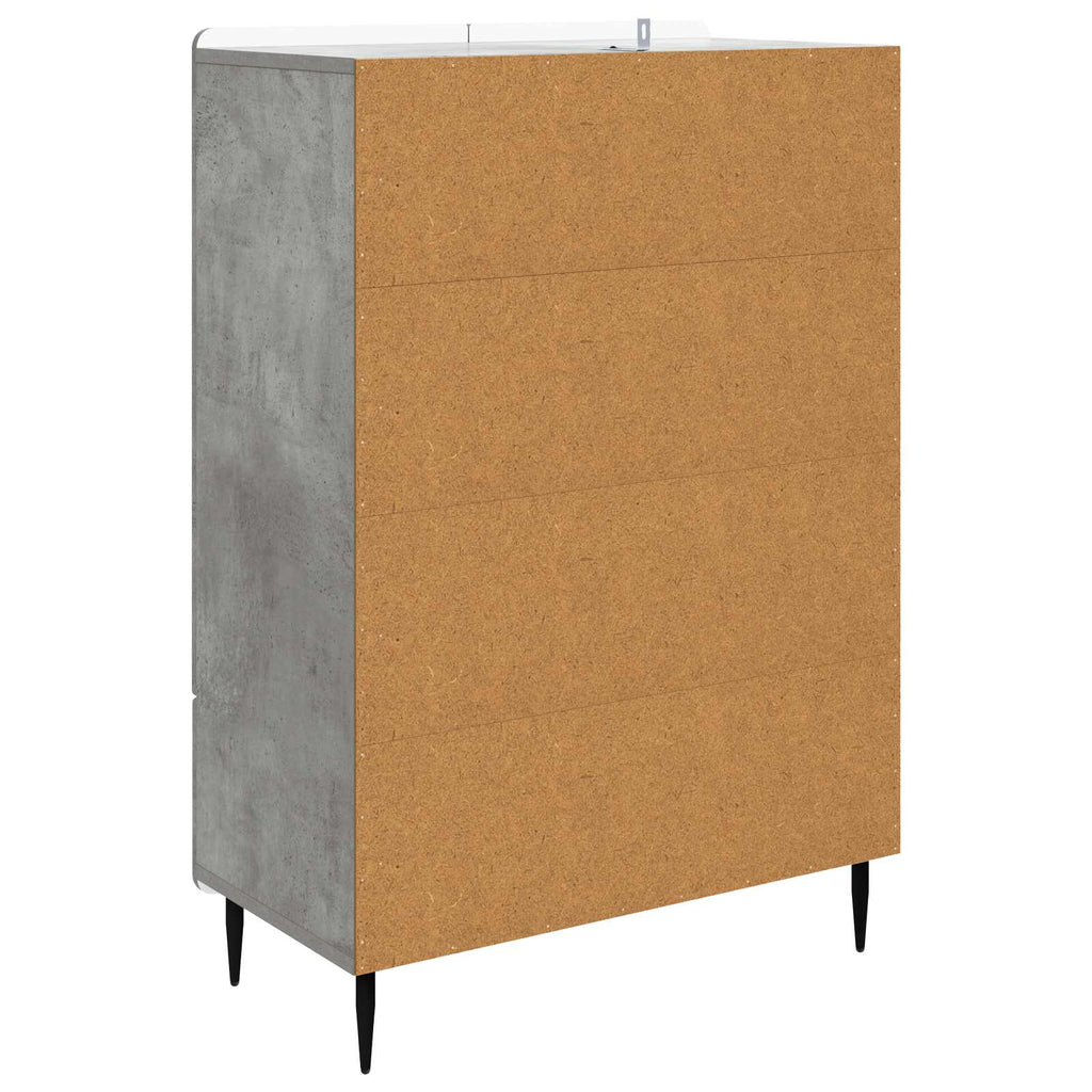 vidaXL Bufet Betonowy szary 66 x 34,5 x 97 cm Drewno inżynieryjne