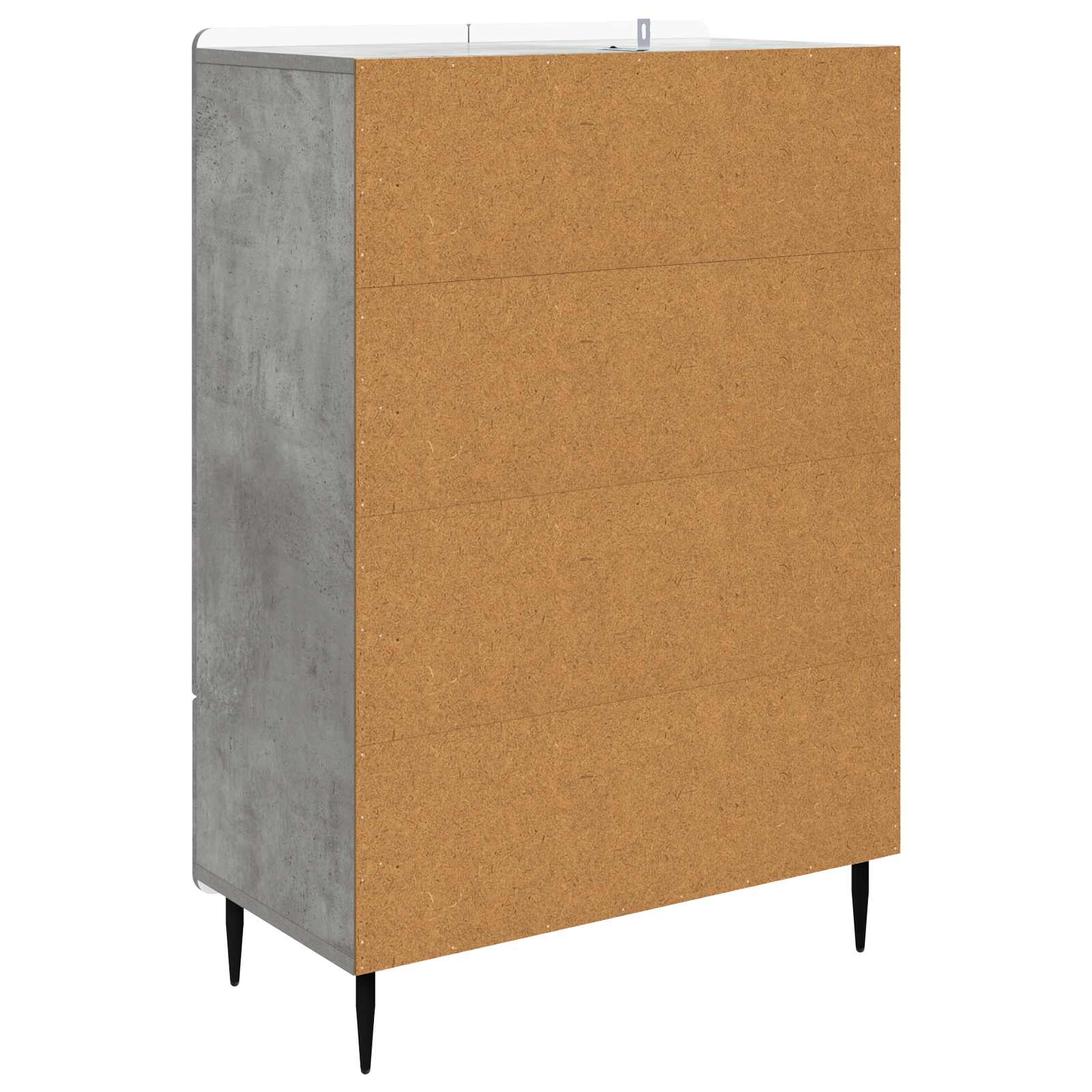 vidaXL Bufet Betonowy szary 66 x 34,5 x 97 cm Drewno inżynieryjne