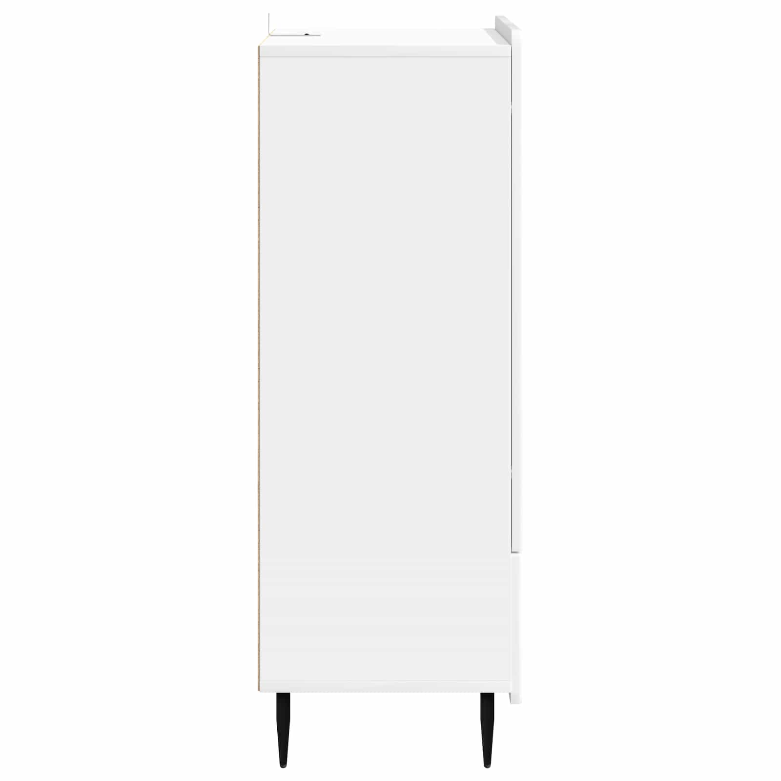 vidaXL Bufet Biały wysoki połysk 66 x 34,5 x 97 cm Drewno inżynieryjne