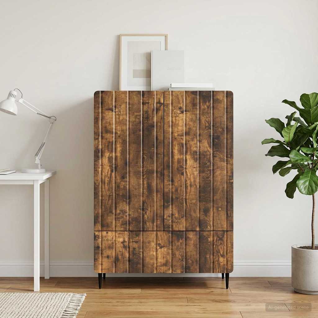 vidaXL Bufet Dąb wędzony 66 x 34,5 x 97 cm Drewno inżynieryjne