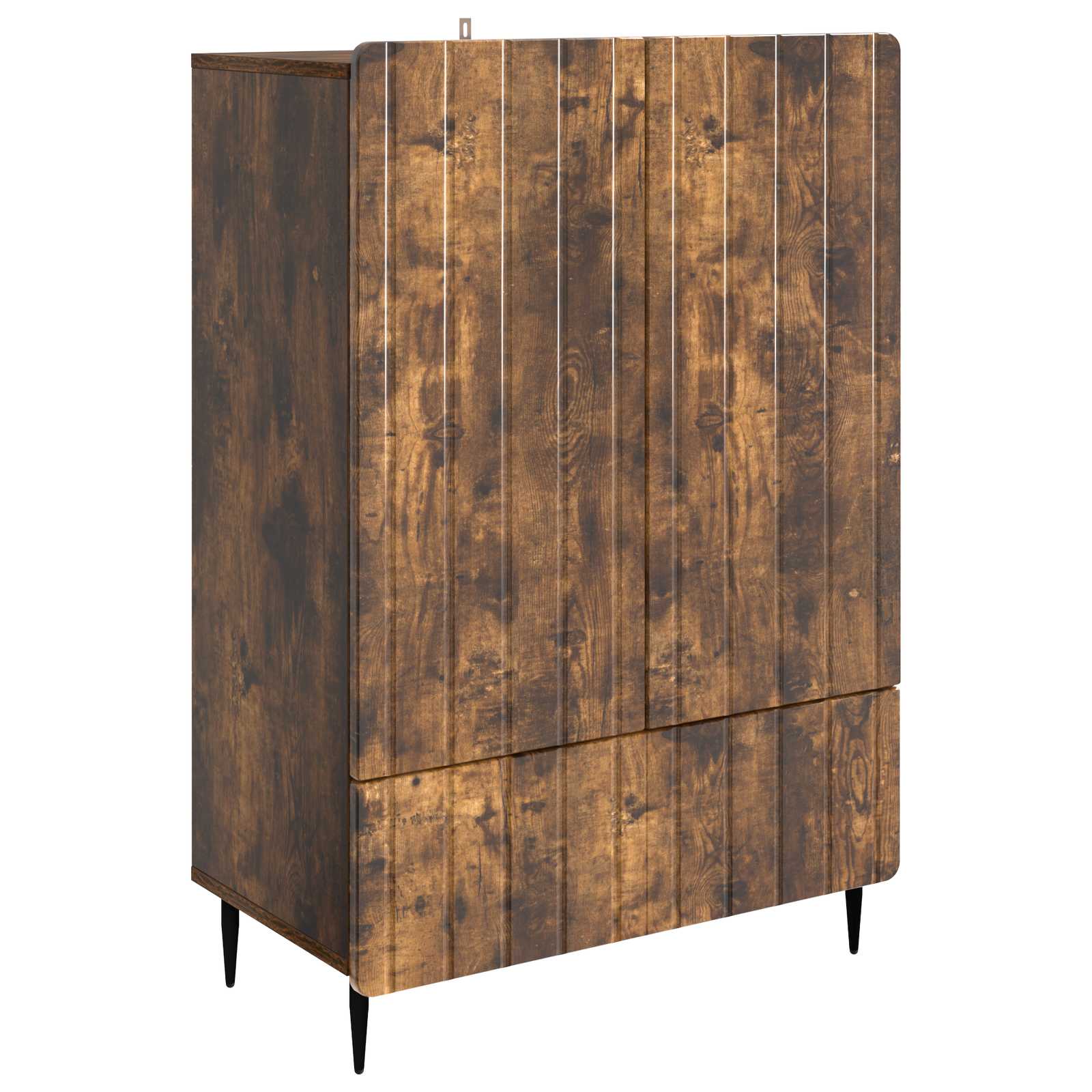 vidaXL Bufet Dąb wędzony 66 x 34,5 x 97 cm Drewno inżynieryjne