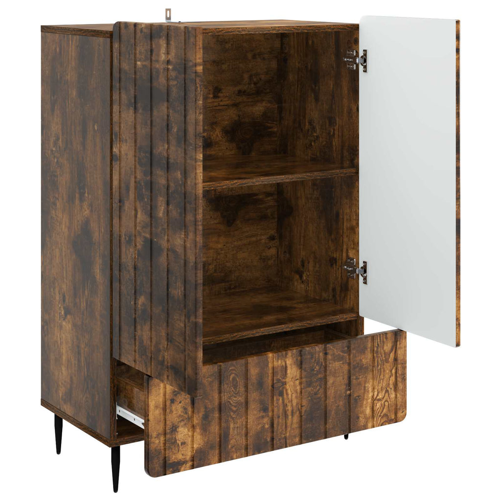 vidaXL Bufet Dąb wędzony 66 x 34,5 x 97 cm Drewno inżynieryjne