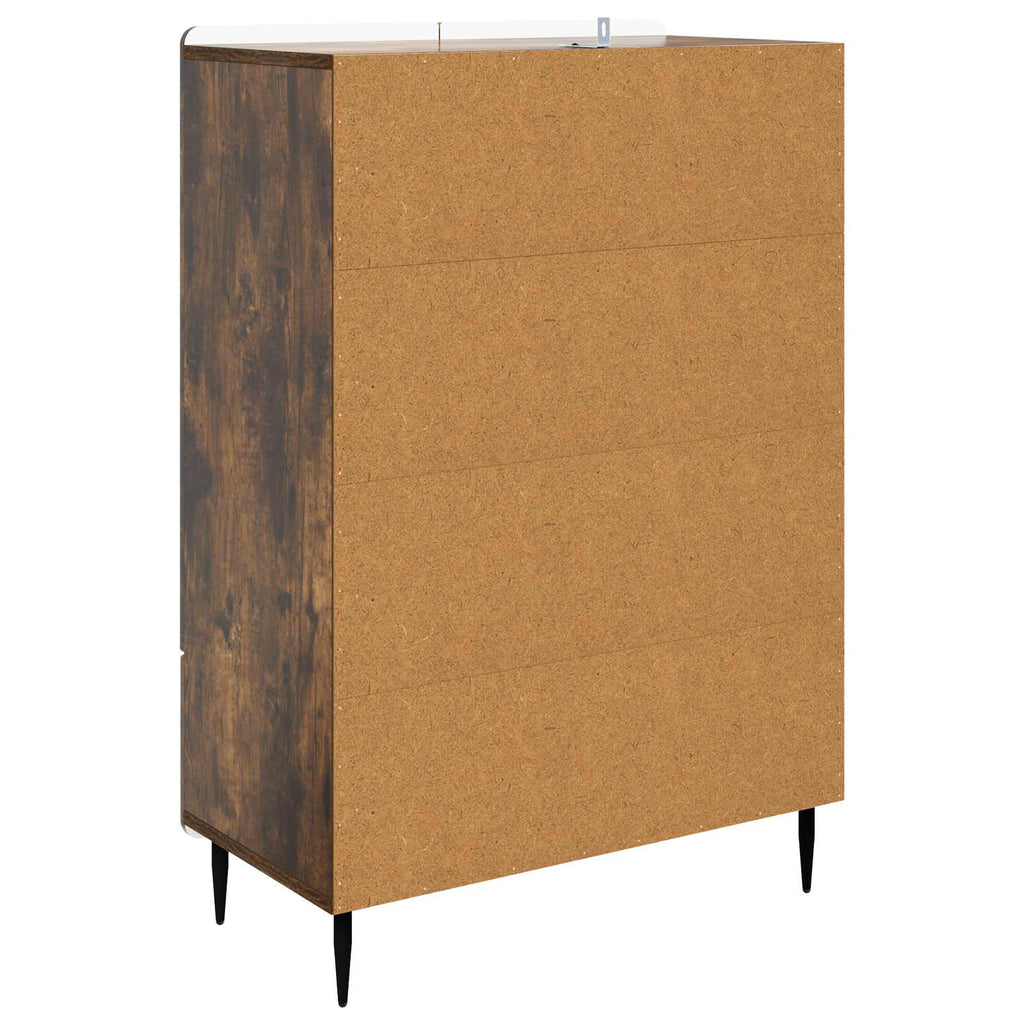 vidaXL Bufet Dąb wędzony 66 x 34,5 x 97 cm Drewno inżynieryjne