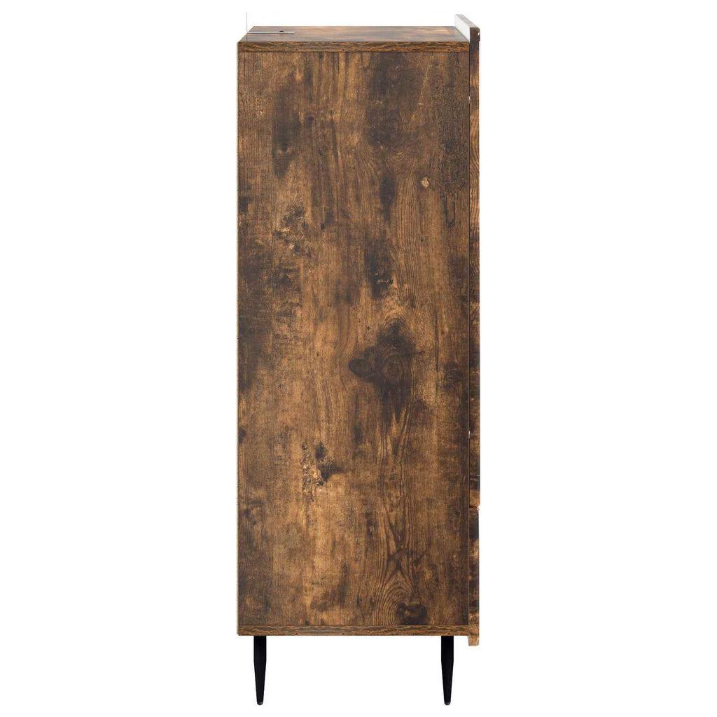 vidaXL Bufet Dąb wędzony 66 x 34,5 x 97 cm Drewno inżynieryjne