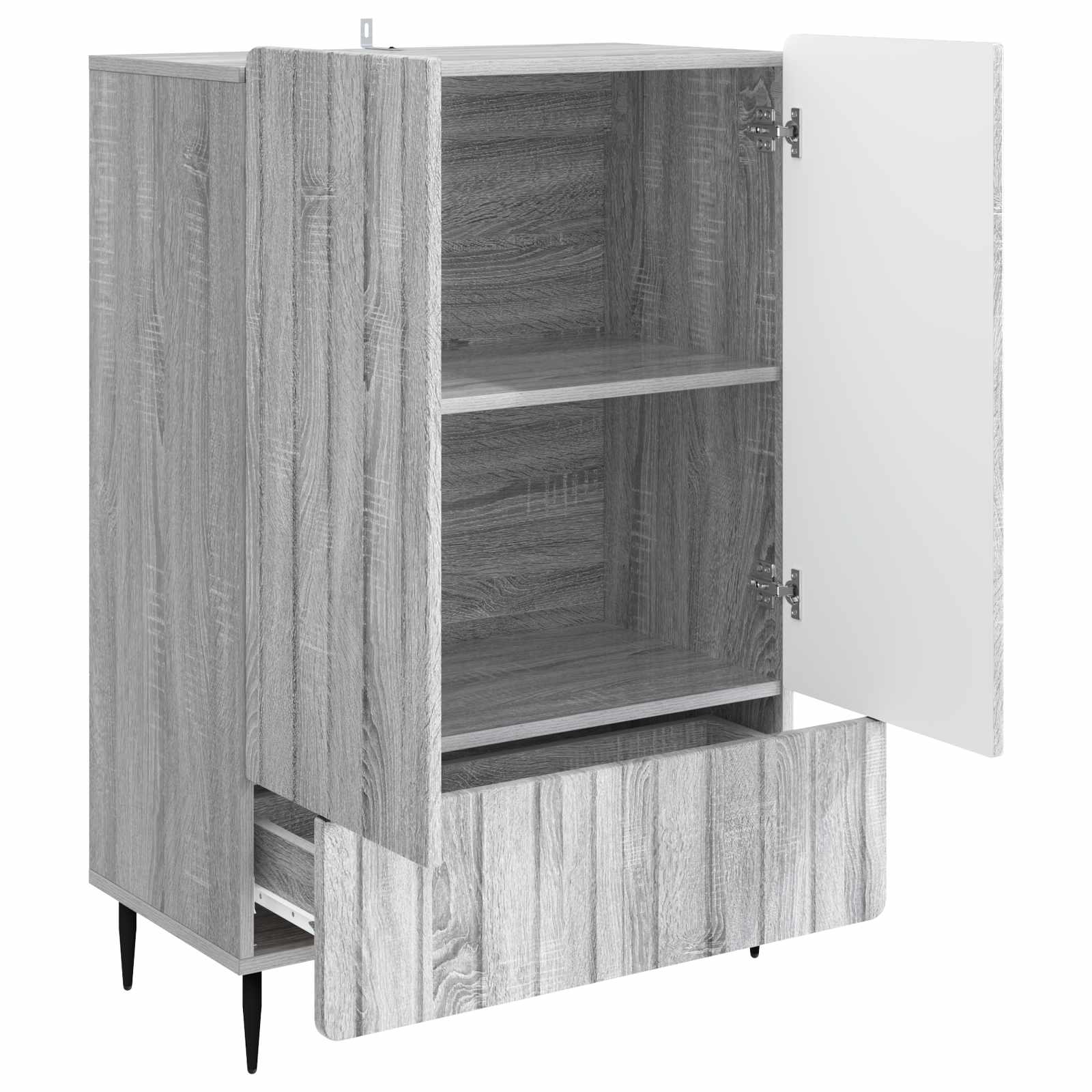vidaXL Bufet Szary Sonoma 66 x 34,5 x 97 cm Drewno inżynieryjne