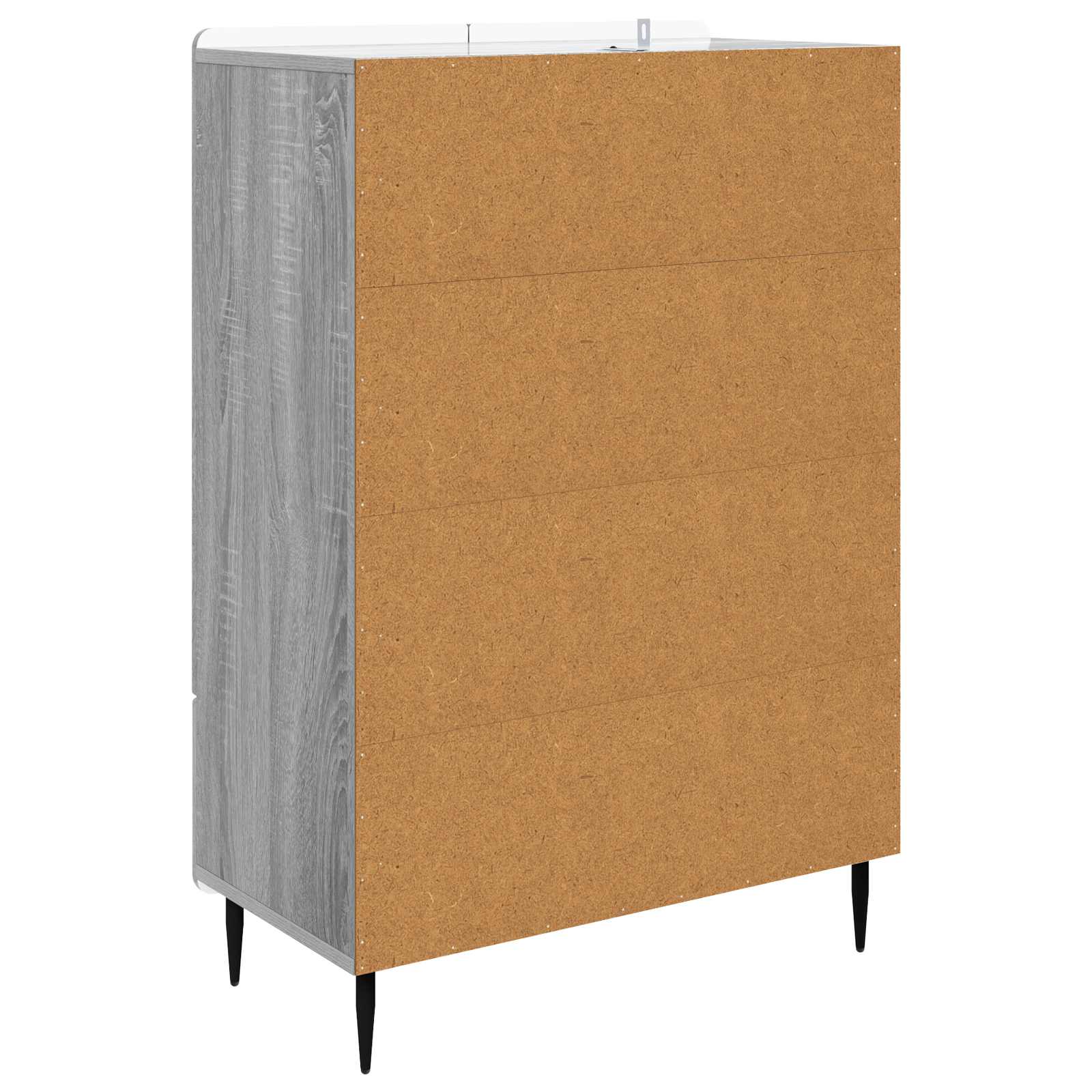vidaXL Bufet Szary Sonoma 66 x 34,5 x 97 cm Drewno inżynieryjne