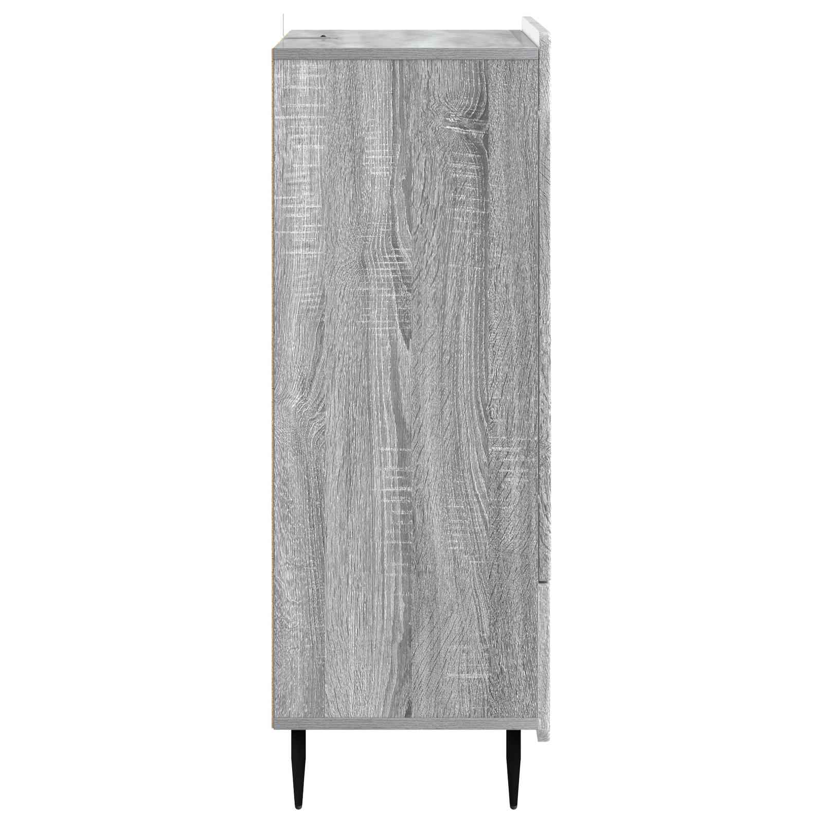vidaXL Bufet Szary Sonoma 66 x 34,5 x 97 cm Drewno inżynieryjne