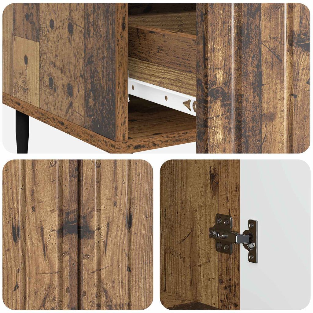 vidaXL Bufet Stare drewno 66 x 34,5 x 97 cm Drewno inżynieryjne