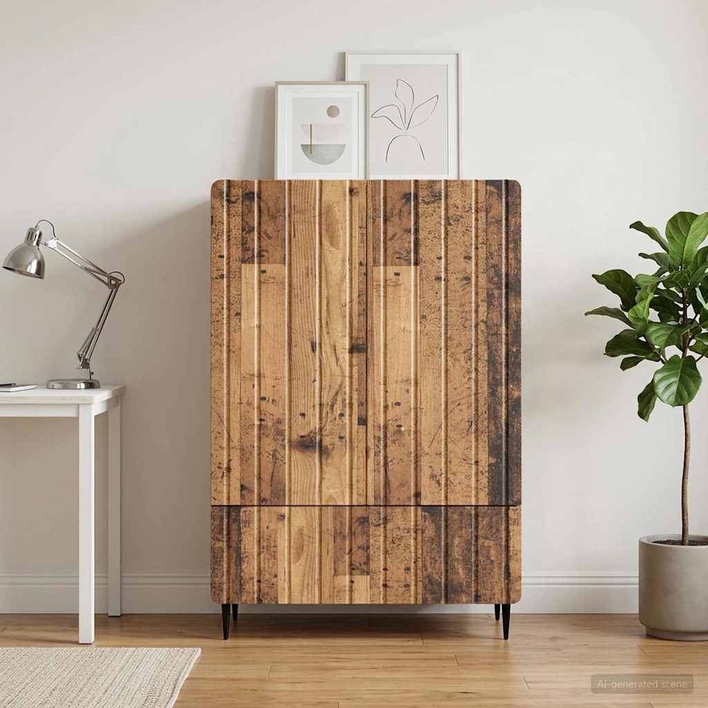 vidaXL Bufet Stare drewno 66 x 34,5 x 97 cm Drewno inżynieryjne