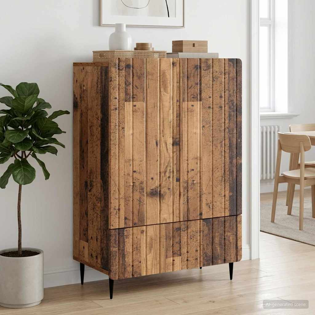 vidaXL Bufet Stare drewno 66 x 34,5 x 97 cm Drewno inżynieryjne