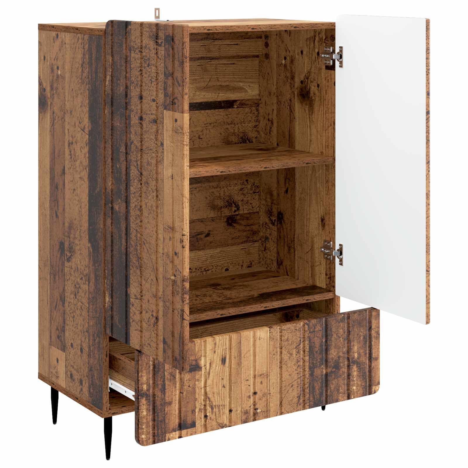 vidaXL Bufet Stare drewno 66 x 34,5 x 97 cm Drewno inżynieryjne