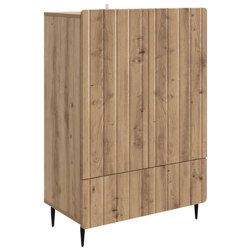 vidaXL Bufet Dąb artisan 66 x 34,5 x 97 cm Drewno inżynieryjne