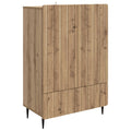 vidaXL Bufet Dąb artisan 66 x 34,5 x 97 cm Drewno inżynieryjne