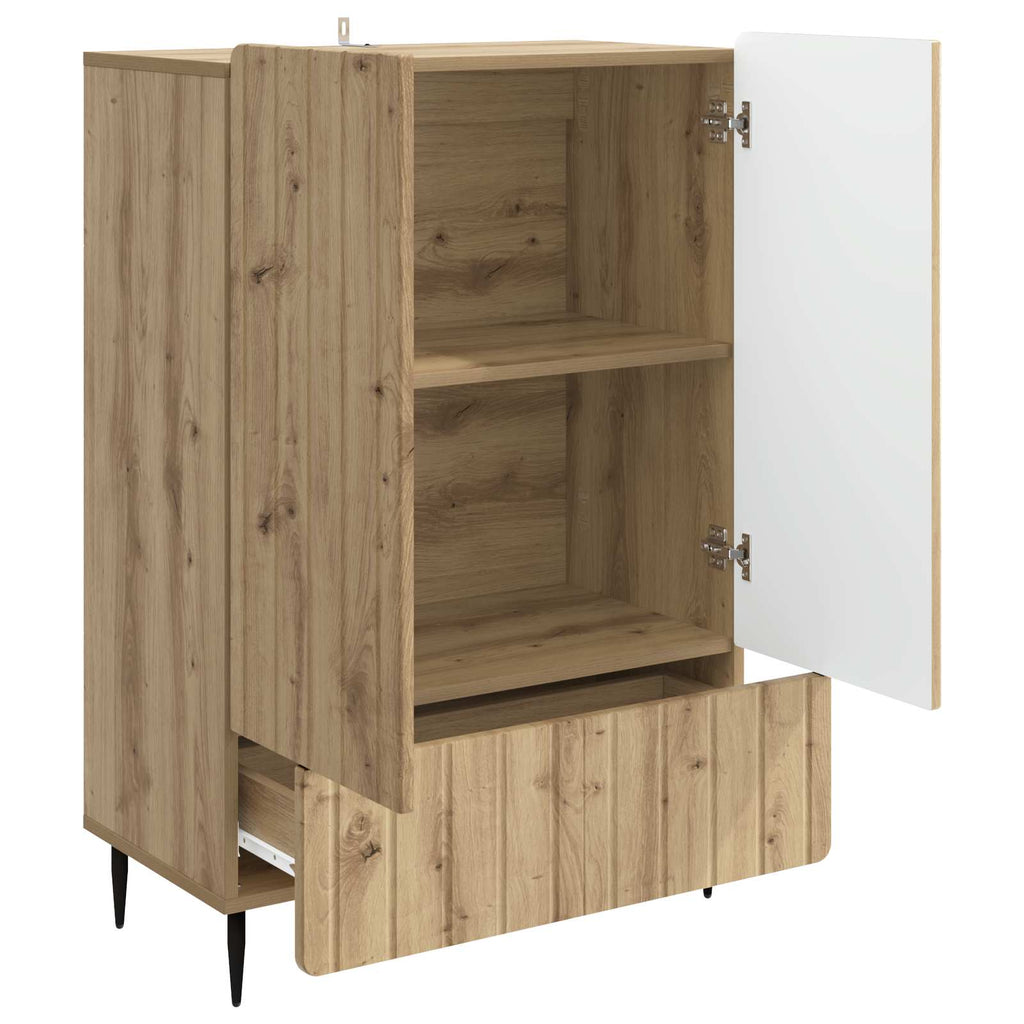 vidaXL Bufet Dąb artisan 66 x 34,5 x 97 cm Drewno inżynieryjne