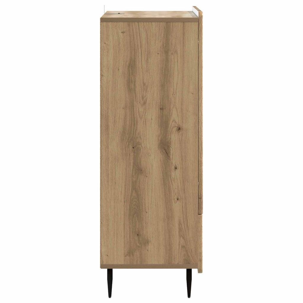 vidaXL Bufet Dąb artisan 66 x 34,5 x 97 cm Drewno inżynieryjne