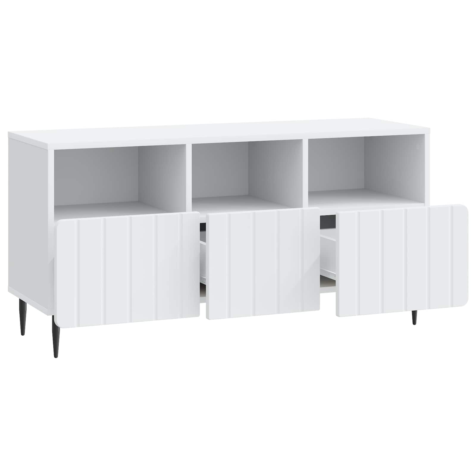vidaXL Szafka pod telewizor z szufladą Biały 102 x 34,5 x 50 cm