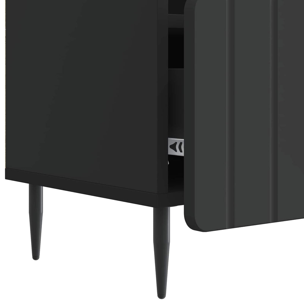 vidaXL Szafka pod telewizor z szufladą Czarny 102 x 34,5 x 50 cm