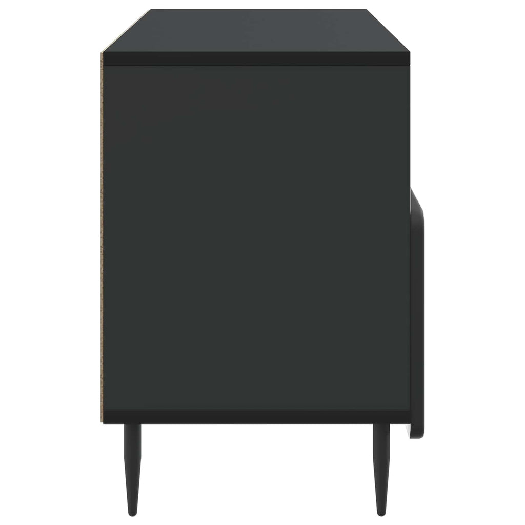 vidaXL Szafka pod telewizor z szufladą Czarny 102 x 34,5 x 50 cm