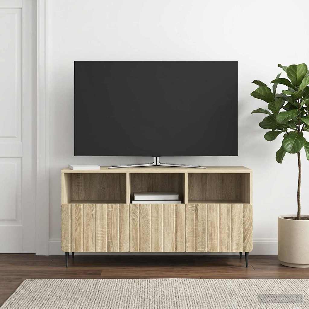vidaXL Szafka pod telewizor z szufladą dąb Sonoma 102 x 34,5 x 50 cm