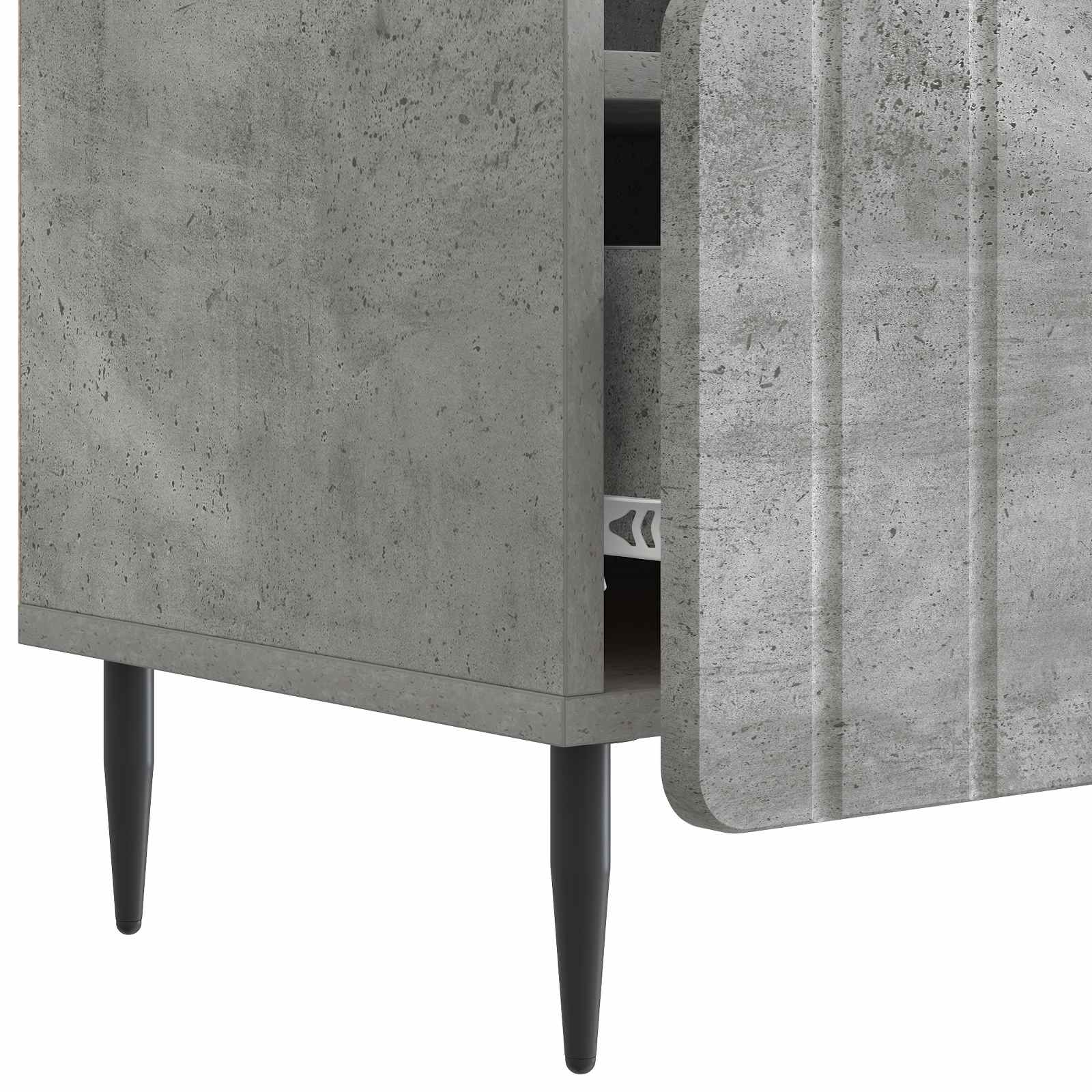 vidaXL Szafka pod telewizor Betonowy szary 102 x 34,5 x 50 cm