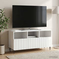 vidaXL Szafka pod telewizor Biały wysoki połysk 102 x 34,5 x 50 cm