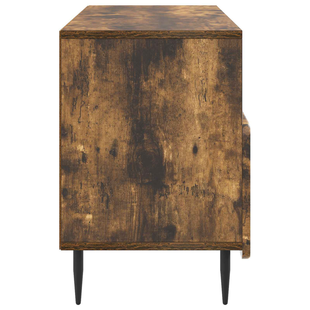 vidaXL Szafka pod telewizor z szufladą Dąb wędzony 102 x 34,5 x 50 cm