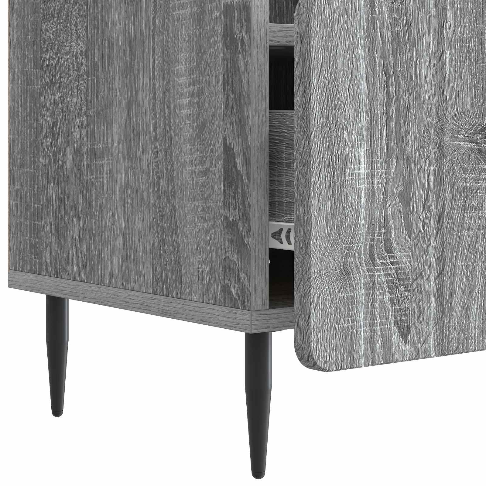vidaXL Szafka pod telewizor z szufladą Szary Sonoma 102 x 34,5 x 50 cm