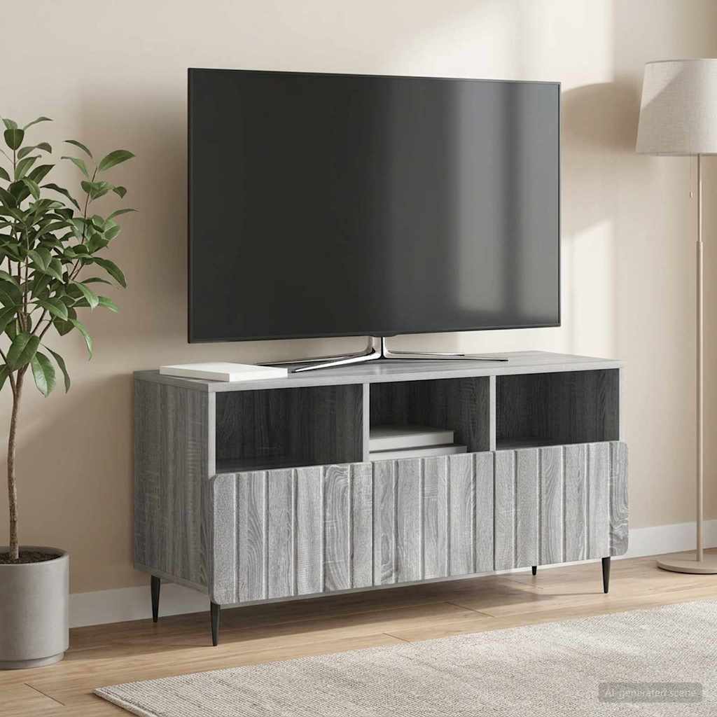 vidaXL Szafka pod telewizor z szufladą Szary Sonoma 102 x 34,5 x 50 cm