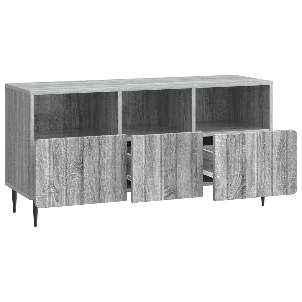 vidaXL Szafka pod telewizor z szufladą Szary Sonoma 102 x 34,5 x 50 cm