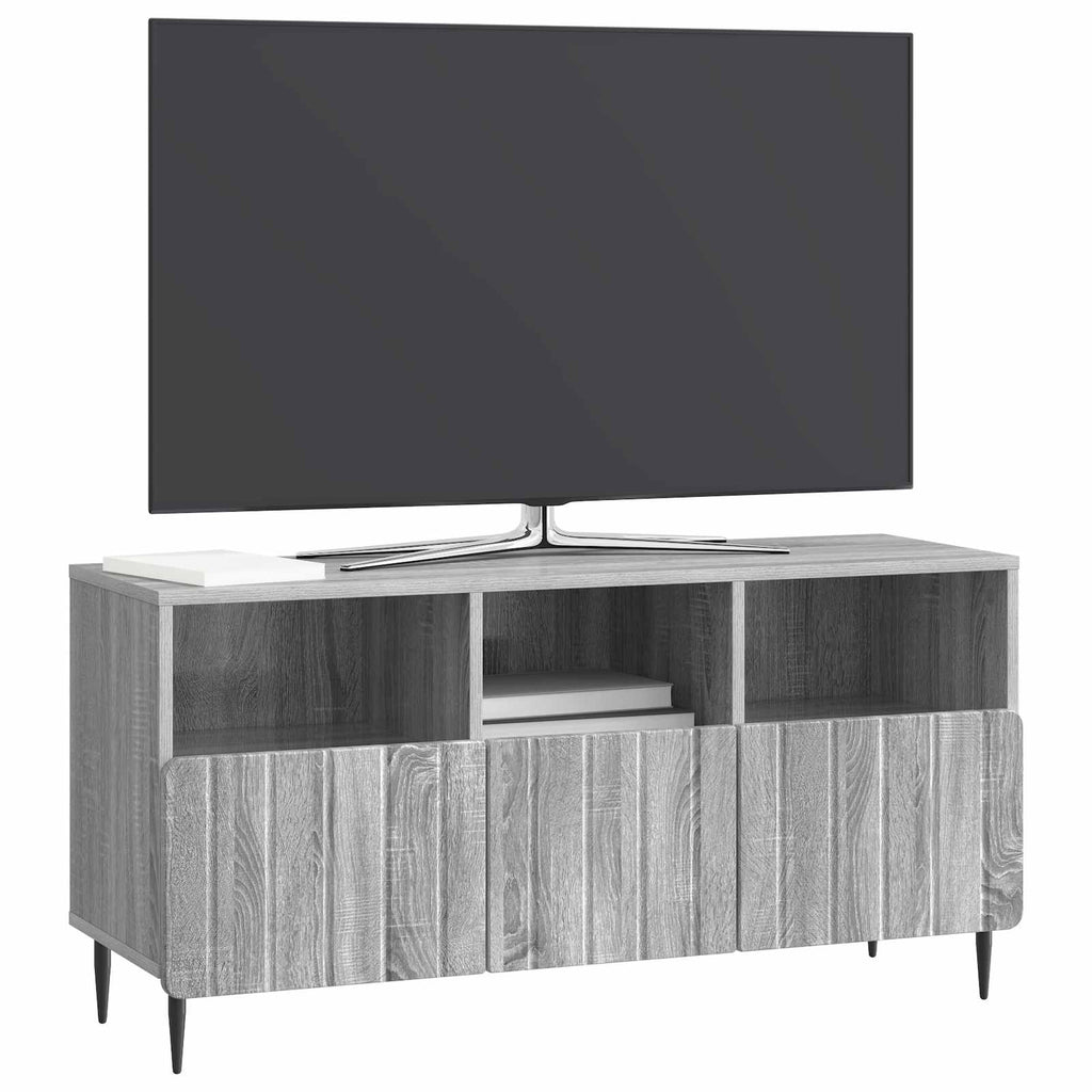 vidaXL Szafka pod telewizor z szufladą Szary Sonoma 102 x 34,5 x 50 cm