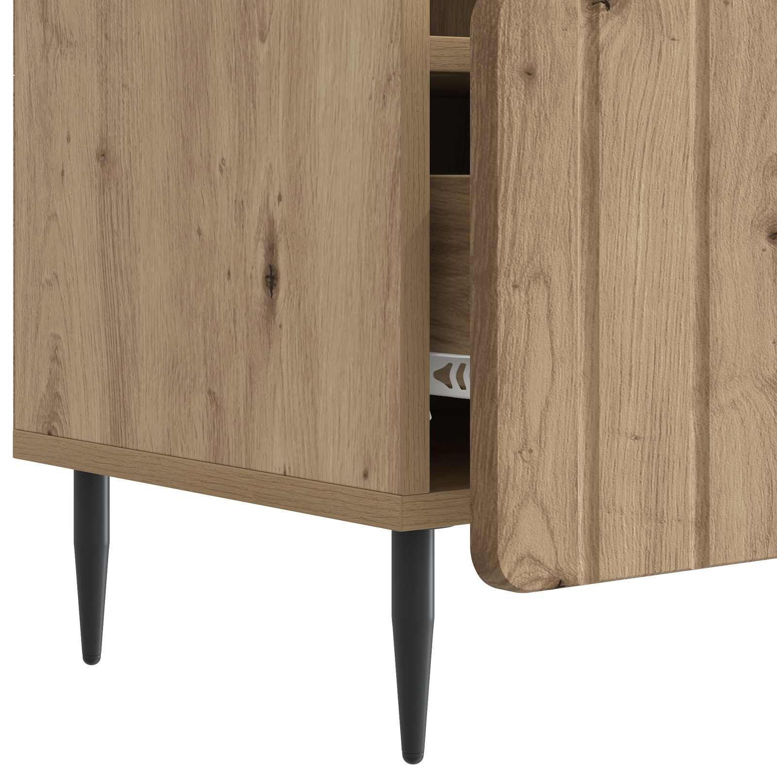 vidaXL Szafka pod telewizor z szufladą Dąb artisan 102 x 34,5 x 50 cm