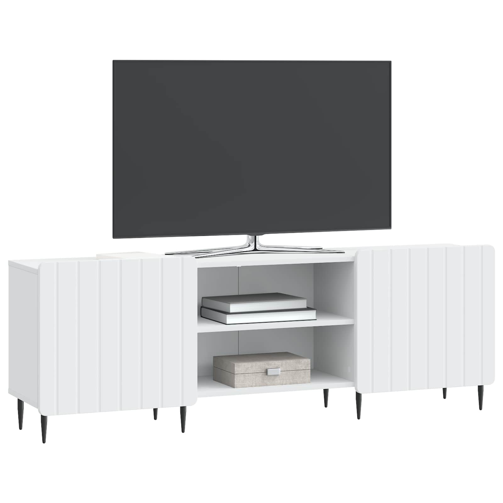 vidaXL Szafka pod telewizor Biały 150 x 31 x 52 cm Drewno inżynieryjne