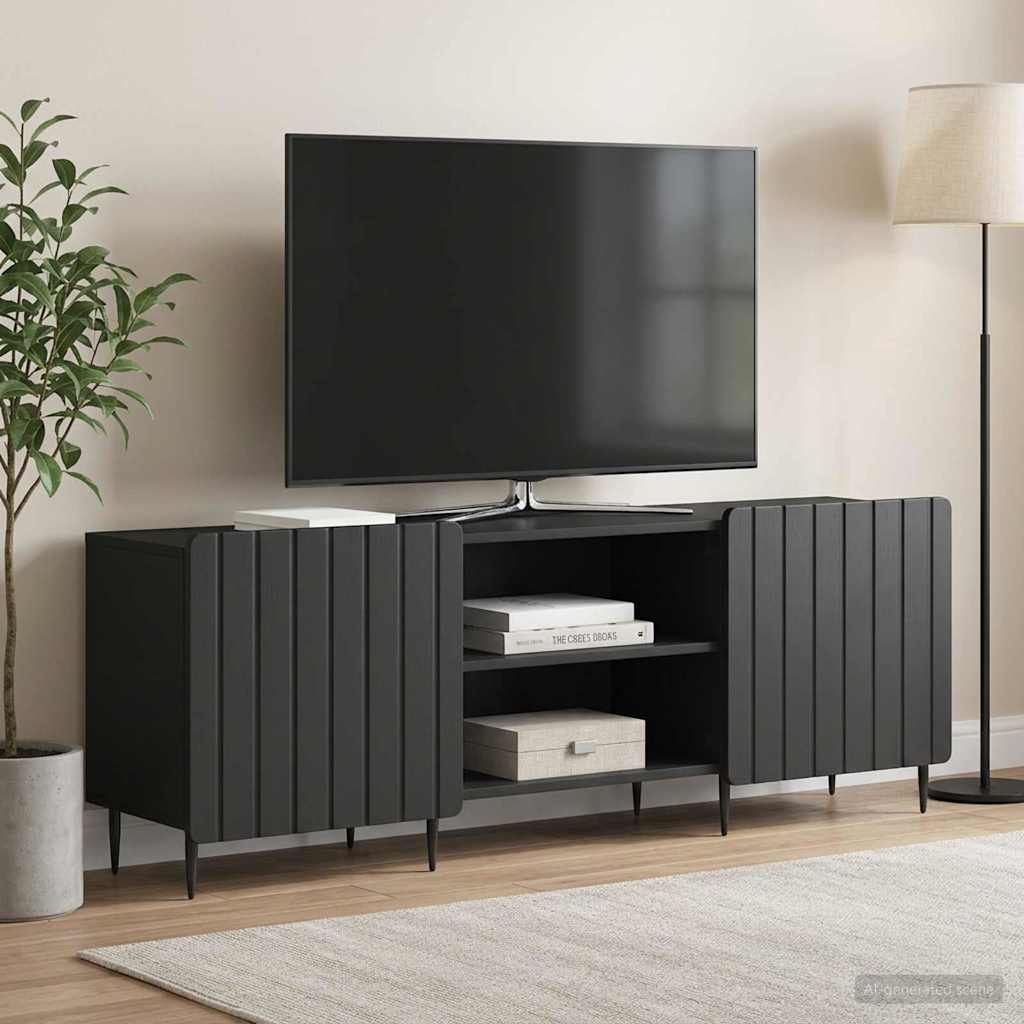vidaXL Szafka pod telewizor Czarny 150 x 31 x 52 cm
