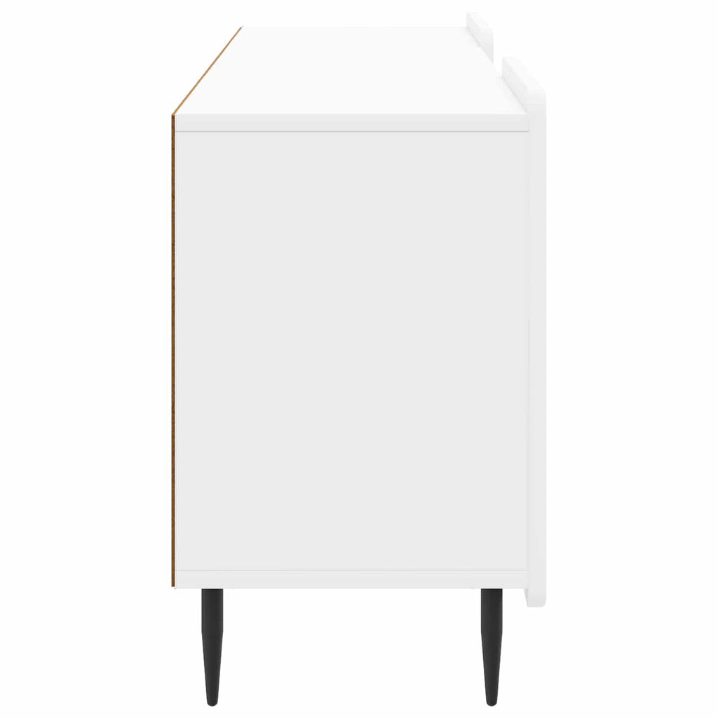 vidaXL Szafka pod telewizor Biały wysoki połysk 150 x 31 x 52 cm