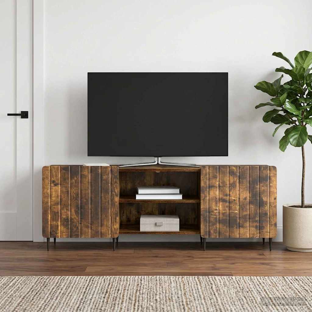 vidaXL Szafka pod telewizor Dąb wędzony 150 x 31 x 52 cm