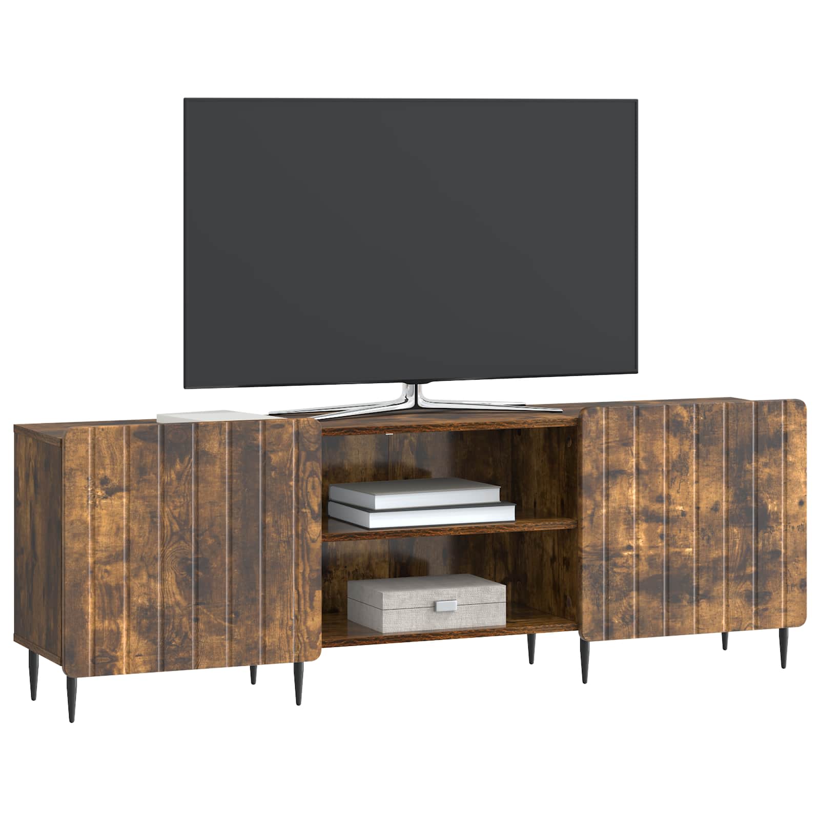 vidaXL Szafka pod telewizor Dąb wędzony 150 x 31 x 52 cm