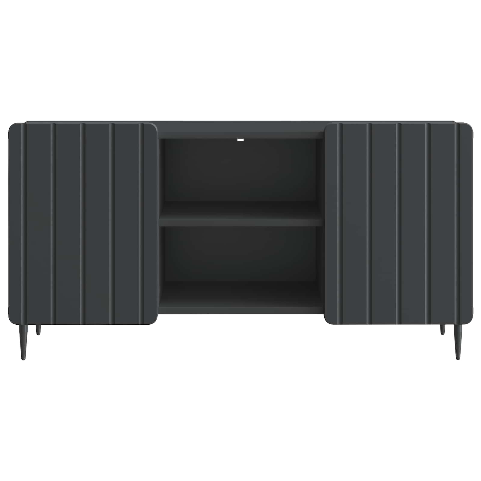 vidaXL Szafka pod telewizor Czarny 102 x 34,5 x 52 cm