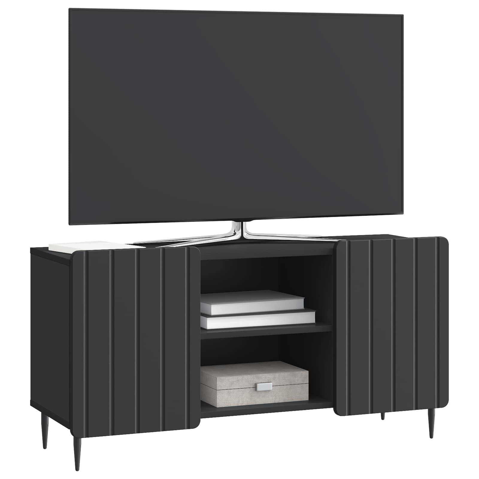vidaXL Szafka pod telewizor Czarny 102 x 34,5 x 52 cm