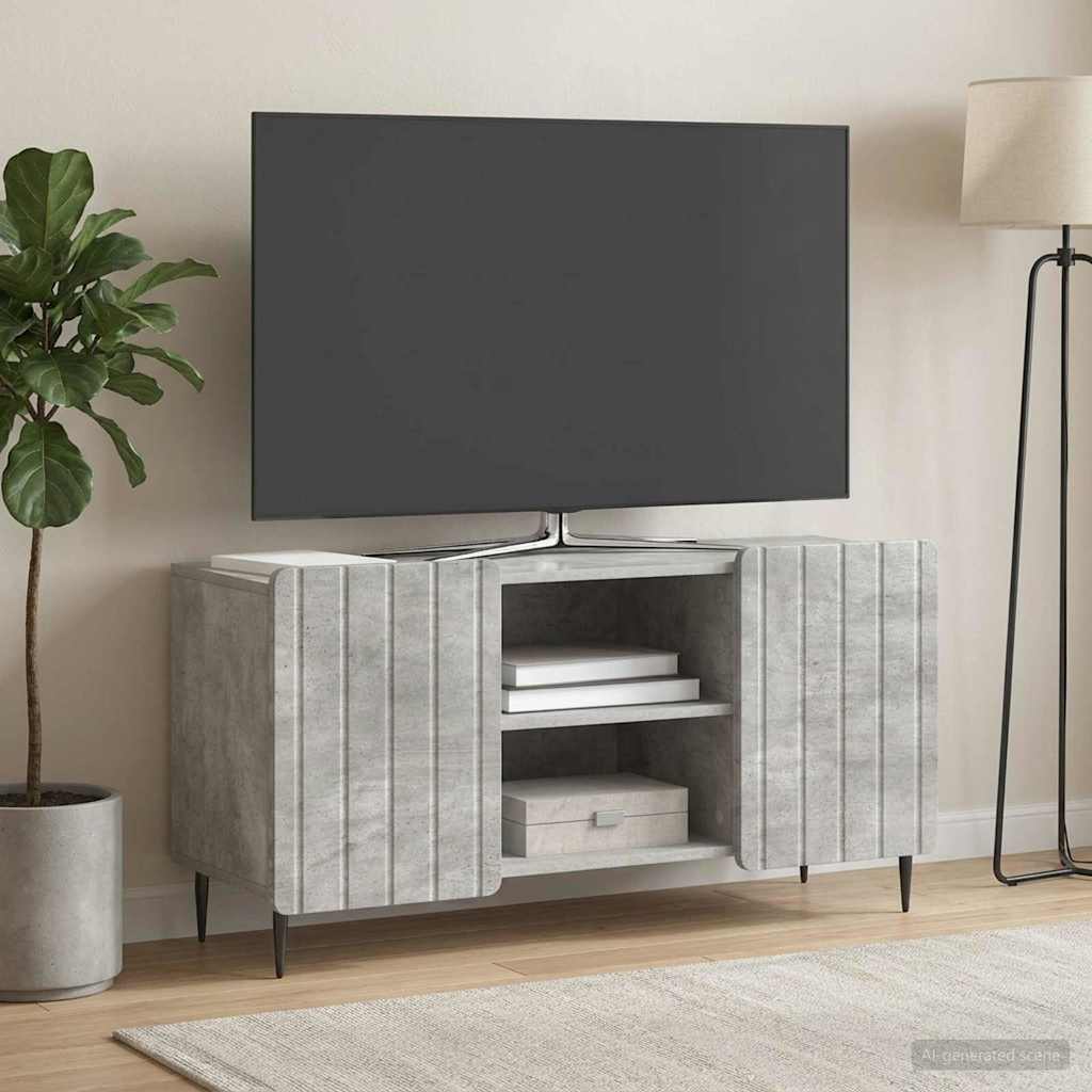 vidaXL Szafka pod telewizor 102 x 34,5 x 52 cm Betonowy szary