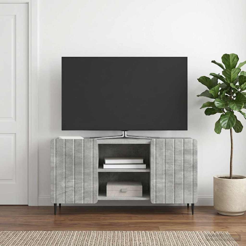 vidaXL Szafka pod telewizor 102 x 34,5 x 52 cm Betonowy szary