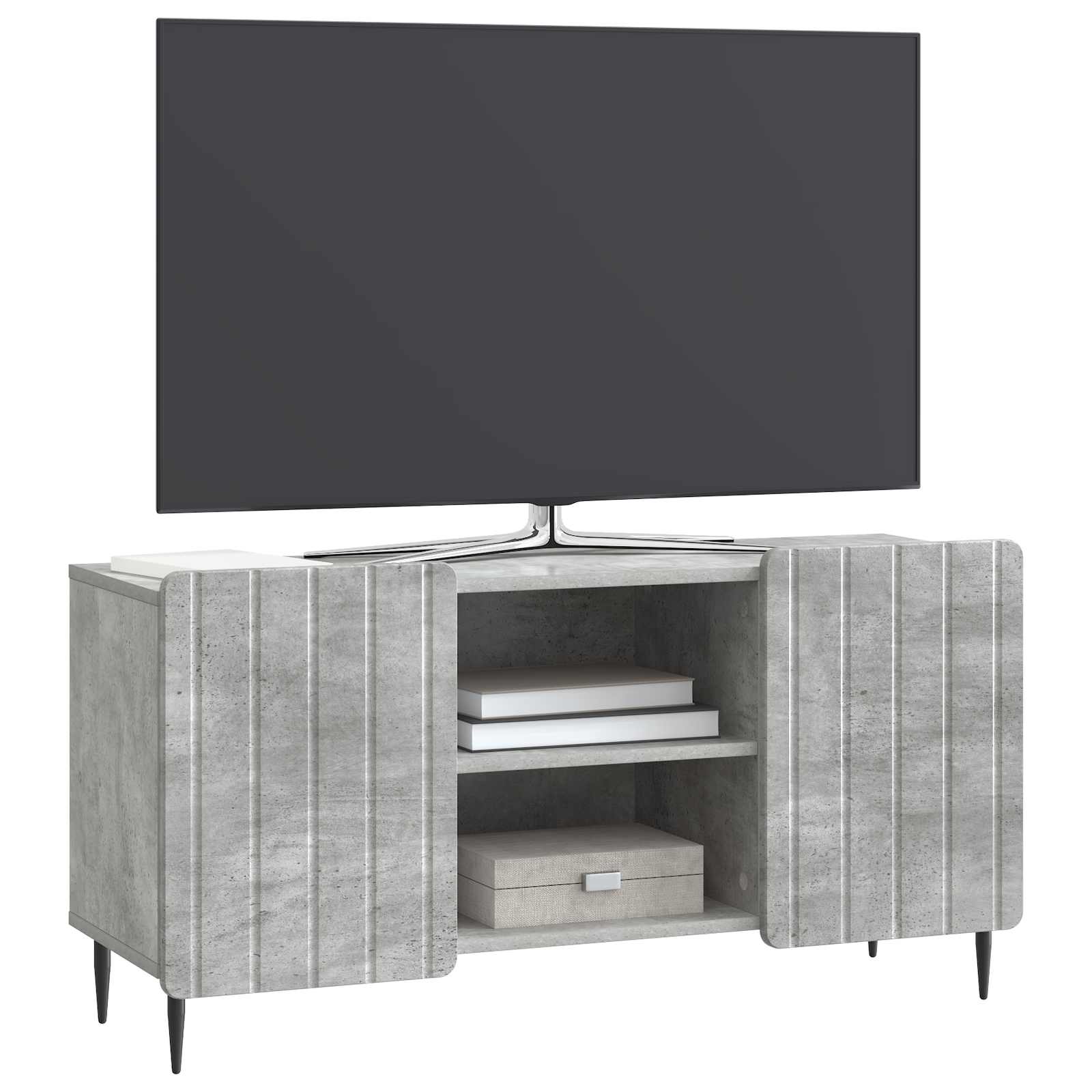 vidaXL Szafka pod telewizor Betonowy szary 102 x 34,5 x 52 cm
