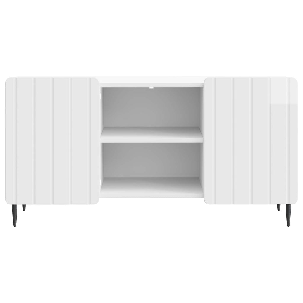 vidaXL Szafka pod telewizor Biały wysoki połysk 102 x 34,5 x 52 cm