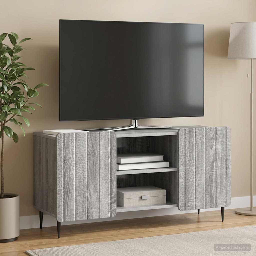 vidaXL Szafka pod telewizor Szary Sonoma 102 x 34,5 x 52 cm