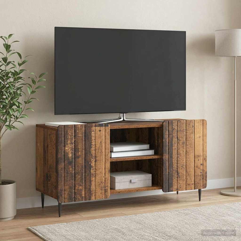 vidaXL Szafka pod telewizor Stare drewno 102 x 34,5 x 52 cm